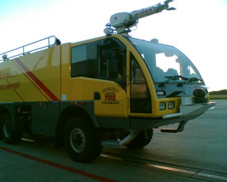 Camion pompier aroport de Gosselies.
